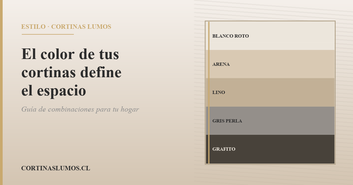 El Color de tus Cortinas Define el Espacio — Guía de Combinaciones